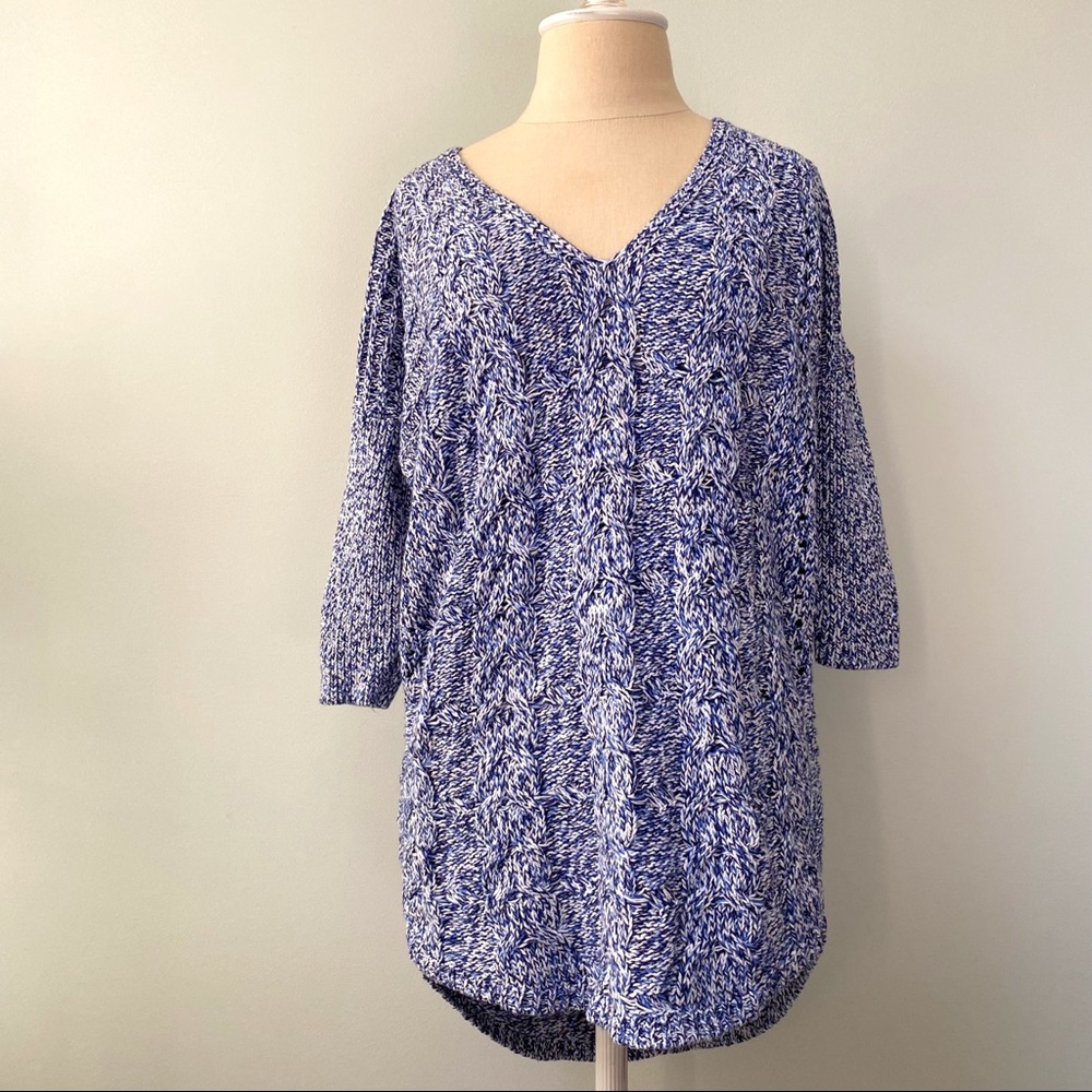 Express V Neck chunky knit Sweater